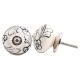 Black Leaf Ceramic Floral Knob